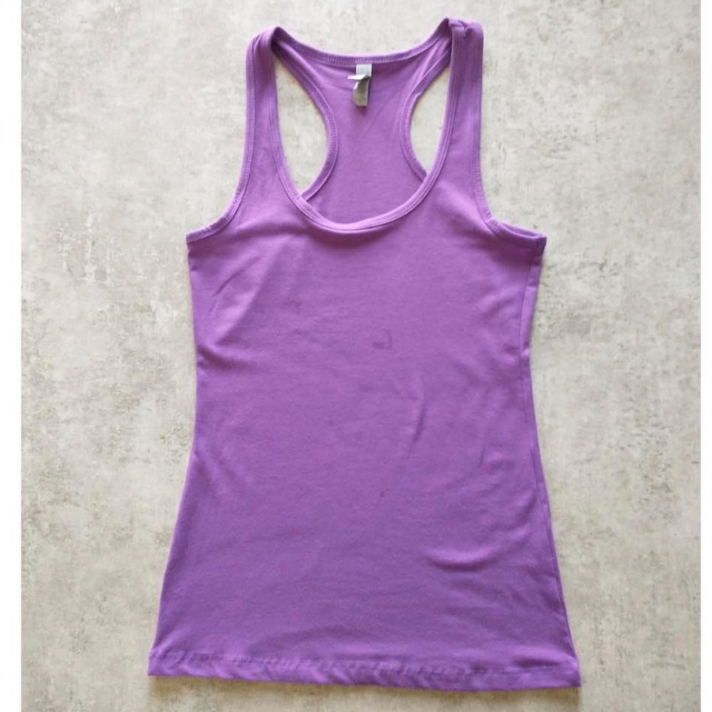 👕 🍒 Next Level Apparel Purple Basic Tank Top
